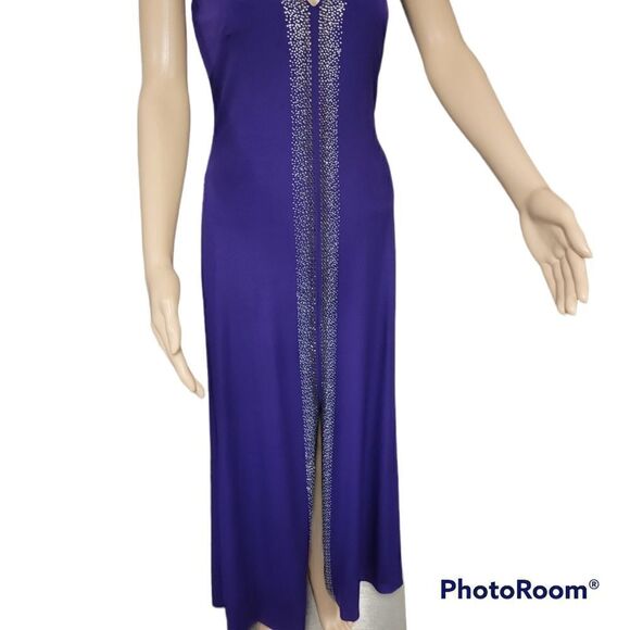 Calvin Klein Rhinestone Floor Length Gown - Picture 5 of 5